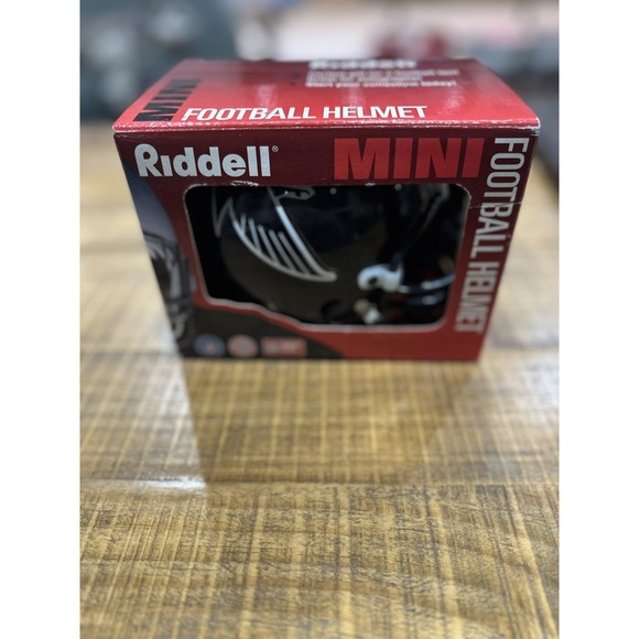 Atlanta Falcons Riddell Mini Helmet Vintage 1996 Chin Strap Mini Mouth Guard NFL - Picture 1 of 5